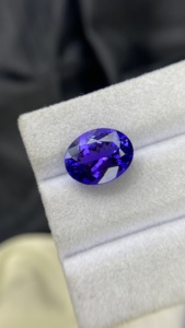 Certified Natural Top Color Tanzanite Oval Cut Stone With Excellent Color Quality Natural Zoisite 7.25 Carat Loupe Clean - Product Image 2