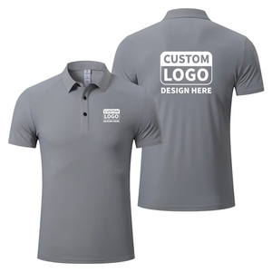 Polo de Manga Corta para Hombre, 100% Poliéster, Tejido de Punto, Secado Rápido, Color Sólido, Logotipo Personalizado en el Frente, Estilo Casual, Corte Regular - Product Image 1