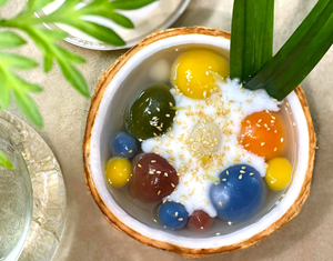 Boules de riz gluant vietnamiennes aux haricots mungo, boules de riz gluant congelées, boules de riz gluant colorées, qualité export ANGLE - Product Image 1