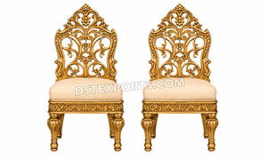 Ensemble de piliers de mariage en fibre d'inspiration dravidienne, Mandap élégant à quatre côtés, design Kalyana d'Inde du Sud, décoration royale - Product Image 3