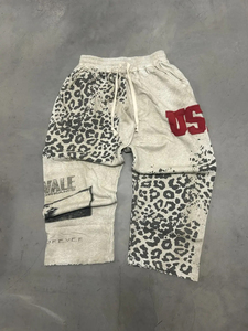 Conjunto de Sudadera con Capucha y Pantalones Bordados Unisex, Estilo Urbano, Oversize, 100% Algodón, Felpa Francesa, Transpirable - Product Image 4