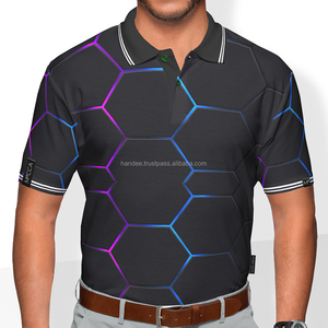 Camisetas Polo de Golf para Hombre al por Mayor, OEM ODM, Bordadas, de Poliéster y Spandex, Tallas Grandes, Tejidas, con Estampado, Transpirables - Product Image 1