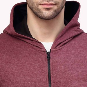 Sudadera con capucha unisex personalizada de algodón con cremallera, impermeable, transpirable, de punto, estilo urbano, de alta calidad, gruesa, con cremallera para hombre - Product Image 5