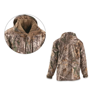 Veste de chasse imperméable en softshell pour l'extérieur, imprimé camouflage, manches longues, vêtements de chasse d'hiver - Product Image 5