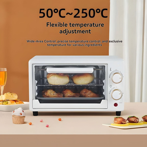 Silver Crest 13L Stainless Steel Mini Toaster Oven Electric Multi-Function Bake Toast <b>Timer</b> Indicator <b>Light</b> Easy Clean Household - Product Image 2
