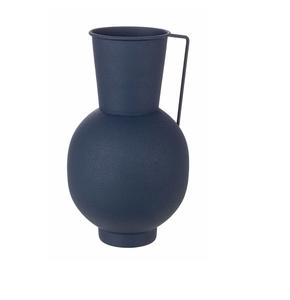 Vase en métal bleu moderne en gros, grande pichette sphérique en fer pour décoration de mariage, vase à fleurs de haute qualité avec revêtement en poudre - Product Image 1