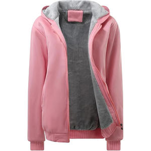 Veste en jean chaude pour femme avec doublure polaire douce, fermeture à bouton unique, confortable et légère pour le printemps et l'automne - Product Image 1