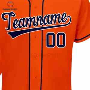 Camiseta de Béisbol con Botones, Estilo Clásico de Equipo, Camiseta de Béisbol al por Mayor, Impresión de Logotipo, Número y Nombre Personalizados - Product Image 3