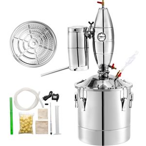 Distillatore Elettrico in Acciaio Inox da 30L, Kit Automatico per Produzione Casalinga di Moonshine, Vino e Birra, Doppia Fonte di Alimentazione (Vapore ed Elettrica) - Product Image 1