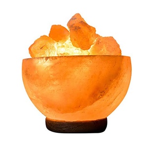 Top Fire <b>Bowl</b> Table Lamp With 5pcs Balls and <b>Heart</b> Himalayan Salt Rock Lamp-Sian Enterprises - Product Image 1
