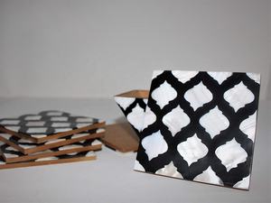 Posavasos de té con incrustaciones de madreperla Premium para servir bebidas elegantes y protección de mesa disponibles al mejor precio - Product Image 2