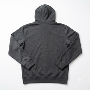 Sudadera con Capucha y Cierre para Hombre, Color Gris Oscuro, Corte Regular, Estilo Casual, Felpa Francesa, Manga Larga, Diseño con Bolsillos, Ropa de Otoño - Product Image 3