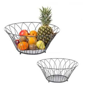 Corbeille à fruits et légumes en fer forgé, style nordique créatif, pour le salon, rangement domestique, plateau à fruits moderne et simple - Product Image 5