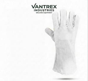 Industrial Heavy Duty Cowhide Leather Breathable Impact Protection Casual Welding Work Gloves - Product Image 2