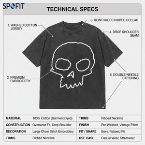 Vintage <b>Washed</b> Heavy Cotton Men's T-Shirt Oversized Short Sleeves Silk <b>Screen</b> Printed Knitted Fabric Casual Style Pattern Blank - Product Image 5