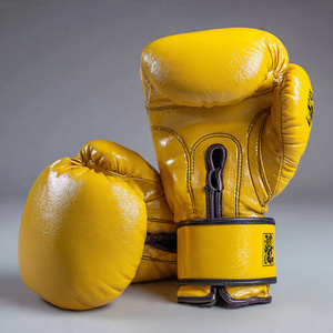 Wholesale Shiny Leather Boxing <b>Gloves</b> Wrist Support Trainer PU Leather Boxing <b>Gloves</b> Competition Leather <b>Gloves</b> - Product Image 1