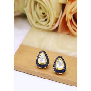 Pendientes Kundan de Moissanita Chapados en Oro Radiante de Primera Calidad, Hermosos para Mujeres y Niñas, Ideales para Bodas y Fiestas - Product Image 2
