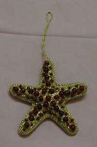 Adorno colgante de árbol de Navidad indio de la mejor calidad, forma personalizada, bordado Zari hecho a mano y cuentas para decoración de Navidad - Product Image 5