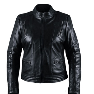 Veste de moto en cuir noir véritable, best-seller, vente chaude, sur mesure, nouvelle mode, veste de moto en cuir résistante pour l'hiver - Product Image 1