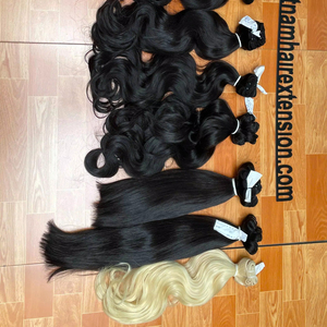 Extensions de cheveux naturels du Vietnam, trame invisible, super double drawn, cheveux Remy, 100g - Product Image 1