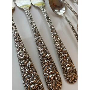 <b>Floral</b> Engraved Design Cutlery Set Elegant and Detailed Flatware Perfect for Dining Table Kitchen and Special Occasions - Product Image 1