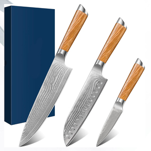 ชุดมีดเชฟเหล็กดามัสกัส ระดับมืออาชีพ เหมาะสำหรับเชฟ ร้านอาหาร และสตูดิโอทำอาหาร - Product Image 1