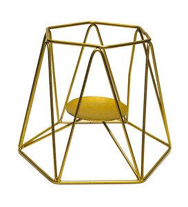 Support de lampe T en or en forme de lotus fait à la main le plus vendu pour la décoration de la maison et du jardin par Ambiance Lifestyle. - Product Image 5