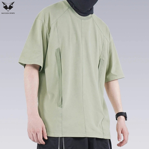 Camisetas Techwear con Logotipo Personalizado, Camisetas de Secado Rápido, Ropa Deportiva, Camisetas Técnicas para Hombre, Tops Tácticos Multibolsillos de Alto Rendimiento - Product Image 3