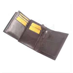 Portefeuille en cuir véritable fait main entièrement personnalisé avec fermeture éclair, léger, vente directe d'usine, haute qualité, best-seller, portefeuilles pour hommes - Product Image 6
