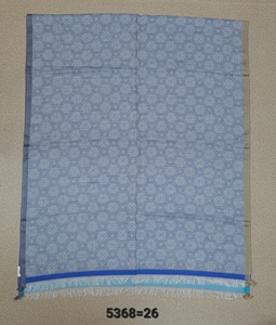 Écharpe pour femmes en laine et soie à carreaux, longue, luxueuse, respirante, légère, toutes saisons - Product Image 6
