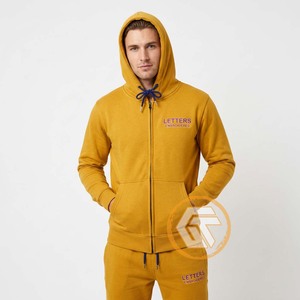 Sudadera con Capucha Personalizada 100% Algodón Felpa, Cierre de Cremallera, Logotipo Bordado en la Parte Delantera, para Hombre, Transpirable y de Secado Rápido - Product Image 2