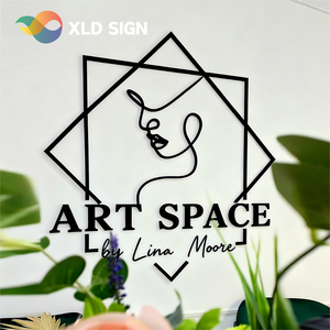 Insegna Pubblicitaria Personalizzata di Alta Qualità in Metallo e Acrilico per Uffici Interni e Saloni di Bellezza - Product Image 4