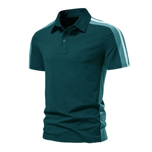 เสื้อโปโลผู้ชายลำลองสำหรับกอล์ฟ ระบายอากาศได้ดี ตะเข็บข้างตัดสี ไซส์ใหญ่ รับสกรีนโลโก้ ป้องกันรอยยับ เหมาะสำหรับเล่นกีฬา - Product Image 4