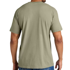 Bulk Custom Men's Sustainable Organic Cotton Lightweight Breathable Short Sleeve Drop Shoulder <b>Pocket</b> <b>T</b> <b>Shirt</b> USA - Product Image 4