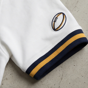 Regal Rugby White Polo Shirt Short Sleeve Embroidered Rugby Jersey Turn-<b>down</b> Collar Training Football Jerseys Tops - Product Image 3