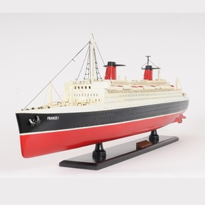 Maqueta de barco de madera pintada a mano SS France, decoración náutica para hotel, oficina, hogar y regalo - Contacto para venta al por mayor - Product Image 4