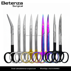 Rainbow Iris Manual Scissors 4.5" Curved Autoclavable <b>Stainless</b> <b>Steel</b> Tungsten Carbide Inserts Micro Dissecting for Ophthalmic - Product Image 5