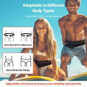 Gilet de sauvetage gonflable manuel pour adultes, flottabilité 105N, pour poids supérieurs à 80 livres, taille réglable jusqu'à 59 pouces - Product Image 3