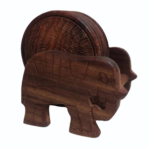 High Quality Wooden Coaster Crafts from India Decorations Coaster Perfect Hold Wood Coaster - Product Image 4