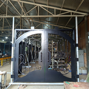 Puerta Principal de Hierro Forjado de Primera Calidad, Marca TTD, para Uso Comercial, Estilo Posmoderno, Puertas de Entrada/Exteriores e Interiores, Garantía de 3 Años, Hechas a Medida - Product Image 4