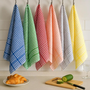 Juego de Toallas de Cocina con Diseño Moderno, 100% Algodón Puro, Estampado Personalizado, Secado Rápido y Comprimidas para Uso Doméstico - Product Image 1