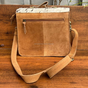Best Selling Fashion Designer Cowhide Laser Engraving Suede Leather Women Crossbody Bag High Quality Trendy Ladies Handbags 2024 - Product Image 5