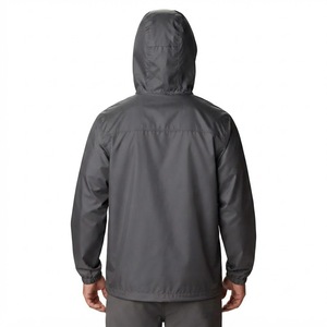 Men's Hooded Windproof Puffer <b>Jacket</b> Lightweight <b>Zip</b> <b>Up</b> Casual Outdoor Autumn Wear Solid Color Polyester Shell - Product Image 5