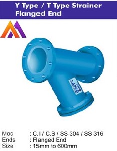 Filtre de type Y SAPCO de haute qualité -25 NB 4 pouces PN16 en fonte ductile avec bride et garantie d'un an - Product Image 5