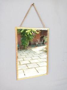ARTISAN DESIGN Espejo de Pared Rectangular con Marco de Latón Decorativo Moderno para Decoración del Hogar - Product Image 2