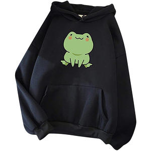 Sweat-shirts à capuche oversize pour femmes, personnalisables, à manches longues, style pull, OEM, décontractés, hauts mignons, vente en gros - Product Image 4