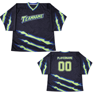 Maillot de hockey sur glace personnalisé par sublimation, uniforme d'équipe professionnel, respirant, athlétique, pour homme, performance élite - Product Image 3