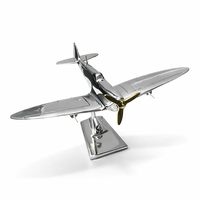 Maquette d'avion Spitfire de l'Air Force, pièce décorative de table avec finition personnalisée, décoration vintage d'avion de guerre pour la maison ou le bureau
