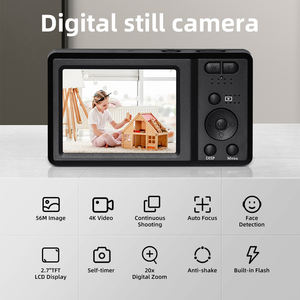 Appareil photo numérique HD 4K 56MP en gros d'usine, enregistrement photo et vidéo, caméra de vlogging compacte et portable pour étudiants, idéale pour la vie quotidienne - Product Image 2