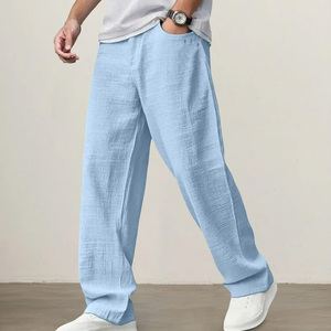 Pantalon de jogging cargo streetwear pour homme, coupe oversize et ample, multi-poches, en molleton de coton, décontracté, avec logo personnalisé - Product Image 6